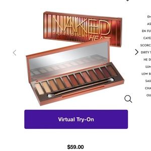 Urban Decay Naked Heat Eyeshadow Palette